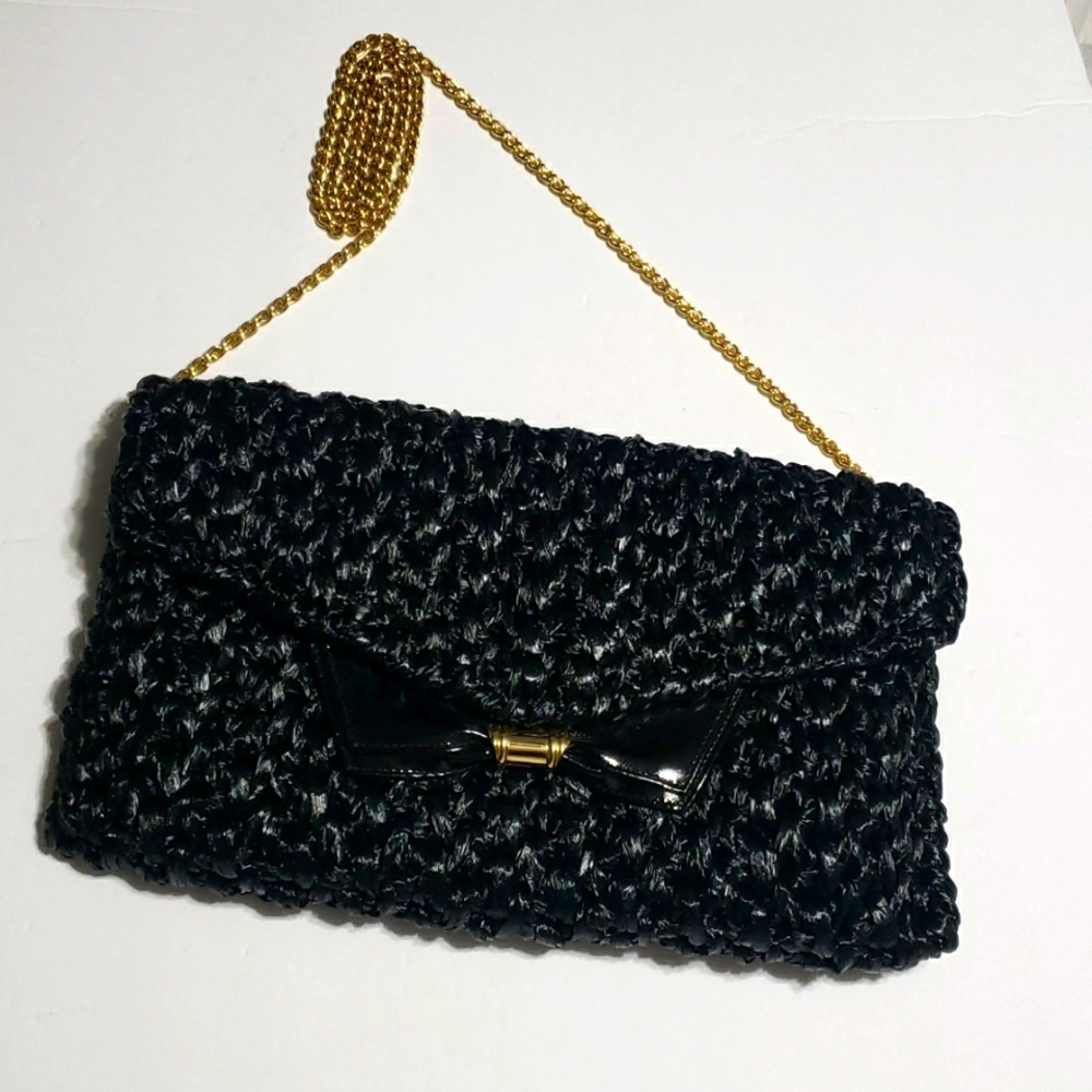 Vintage Rodo Woven Raffia Corossbody or Clutch